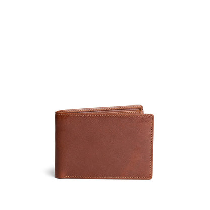 Saddlestone | Bifold leather wallet with card slots closed