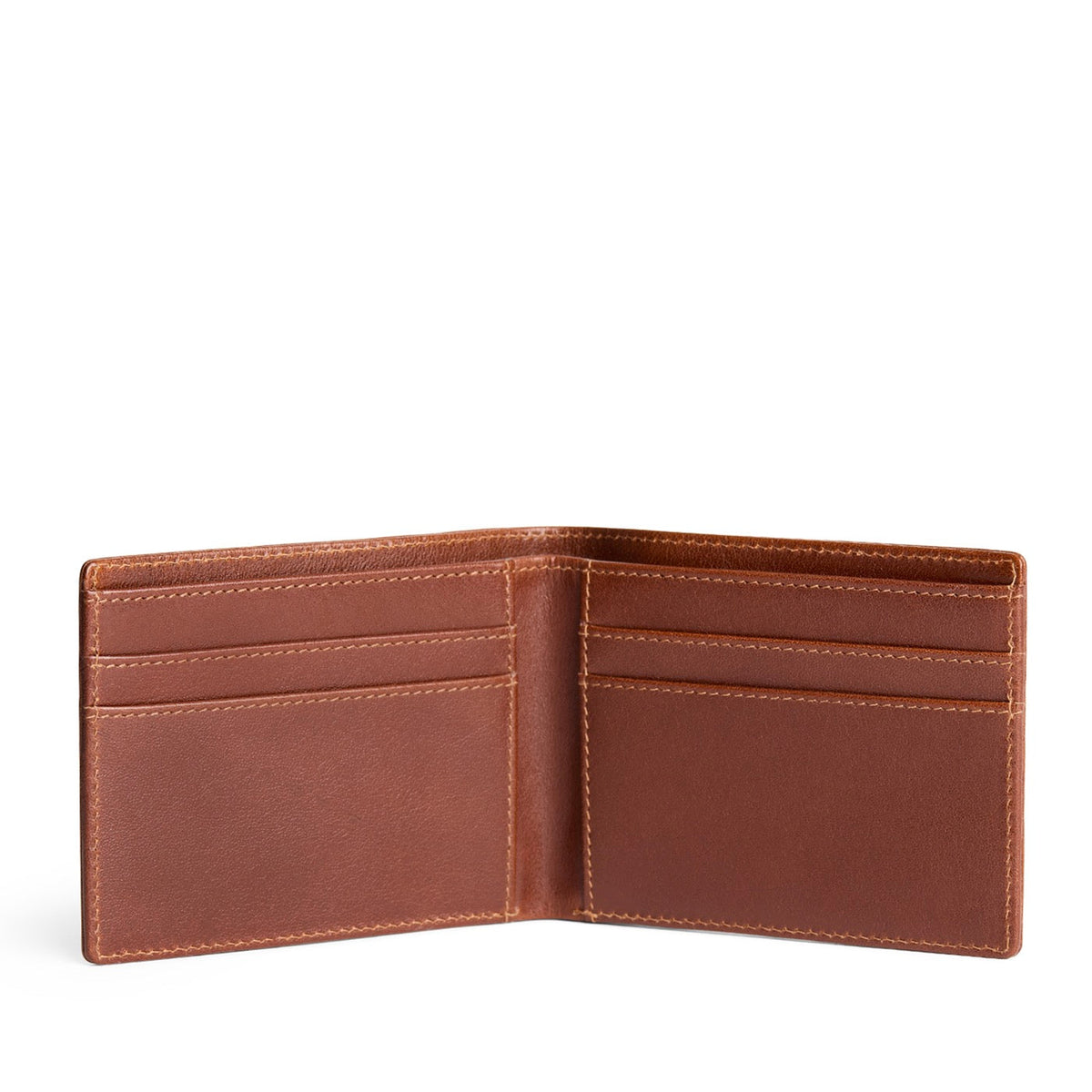 Saddlestone*Classic | Bifold leather wallet with visible stitching on a white background