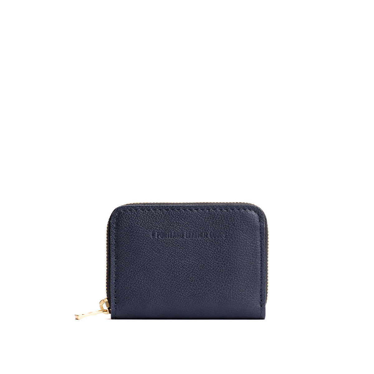 Night Owl | Small leather wallet with zipper and PLG logo