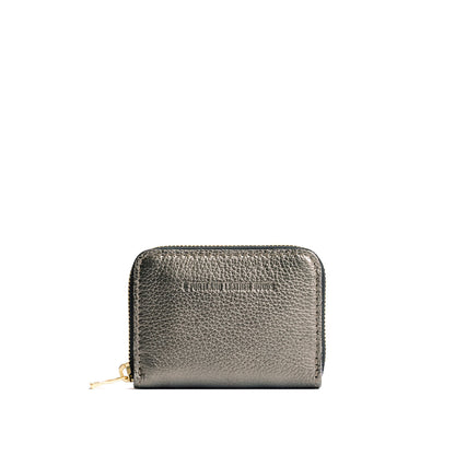 Stardust | Small leather wallet with zipper and PLG logo