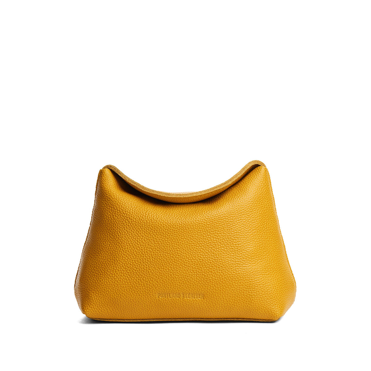 Sunshine | Leather pouch with a folded magnetic closure