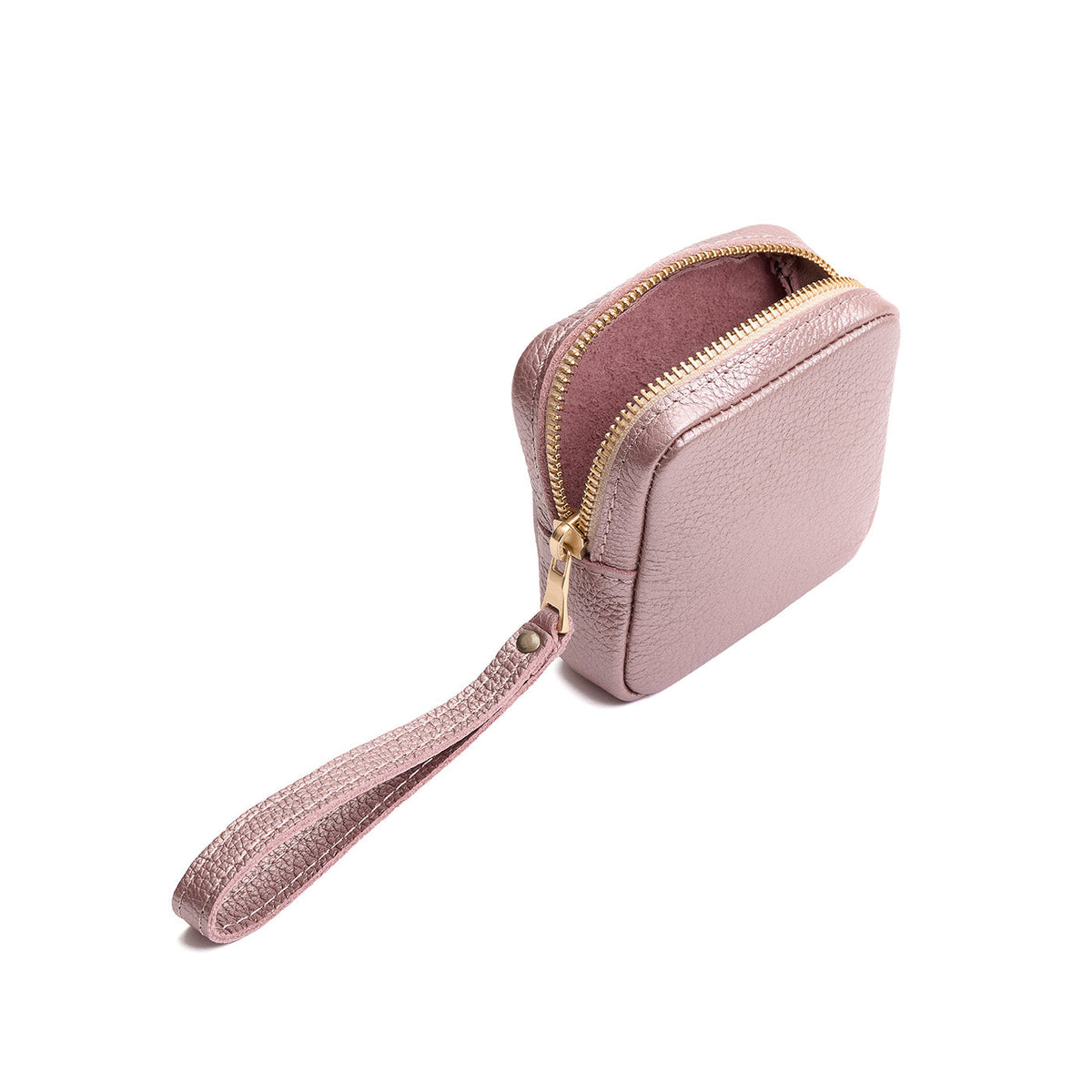 Supernova | Square shaped small zip pouch with wristlet