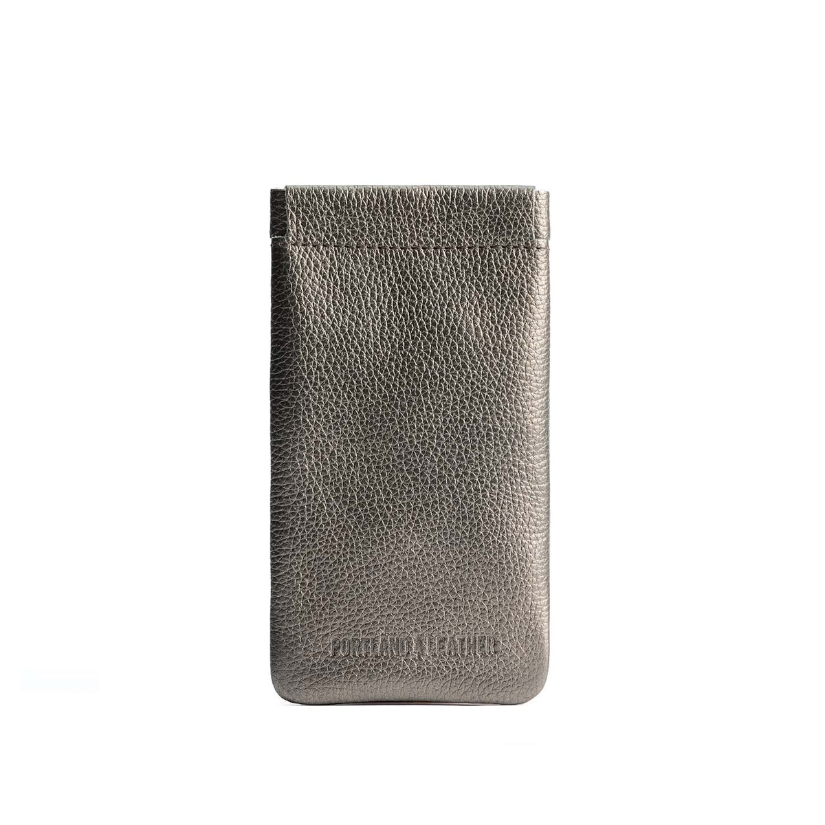 Stardust | Leather glasses case with hidden metal spring closure