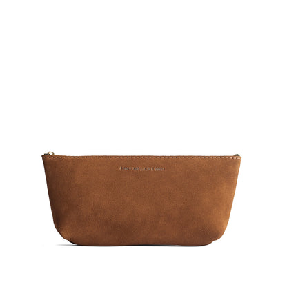 Jackson | Leather utility bag pouch with top zipper