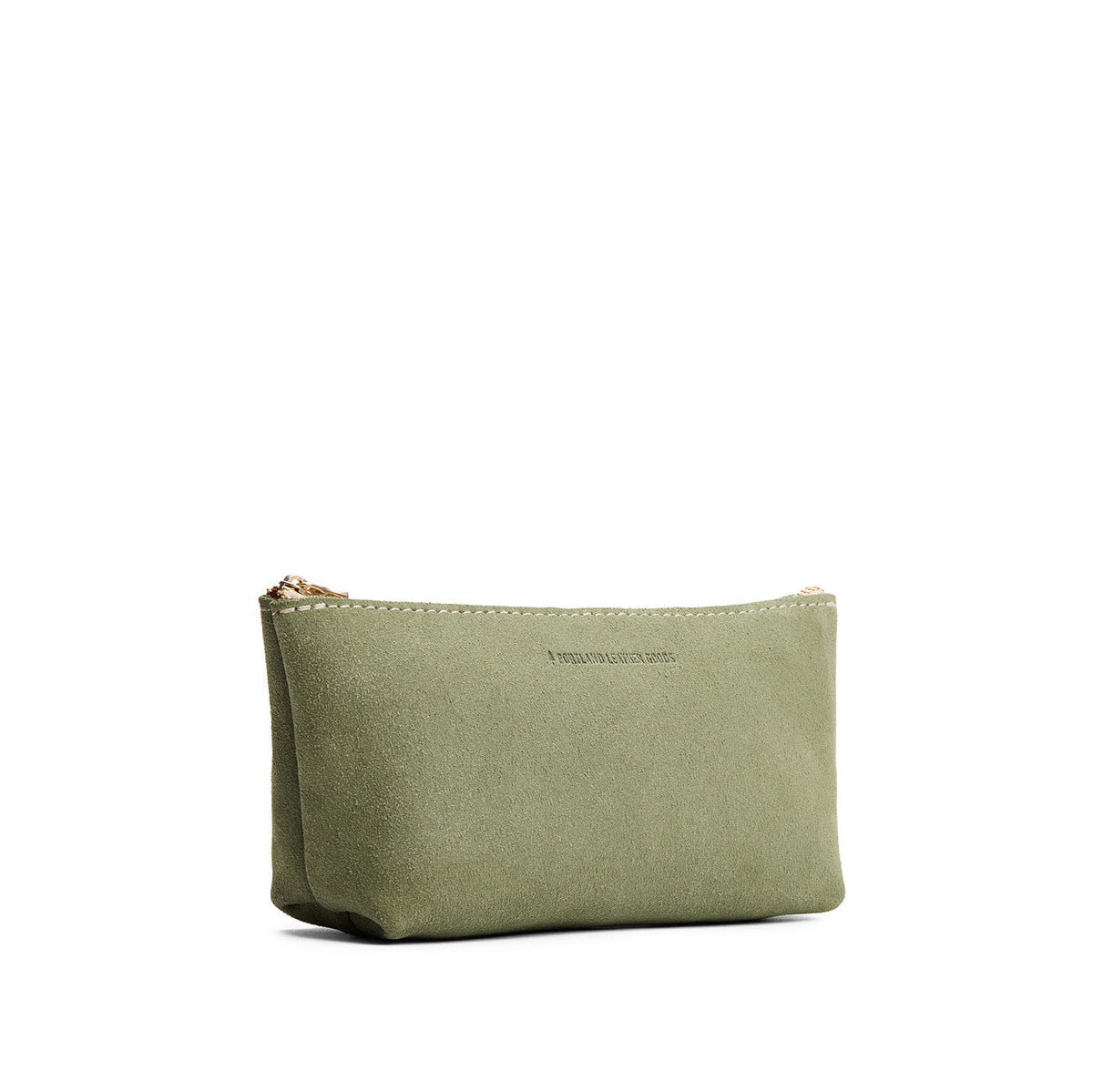 Laurel | Leather utility bag pouch with top zipper