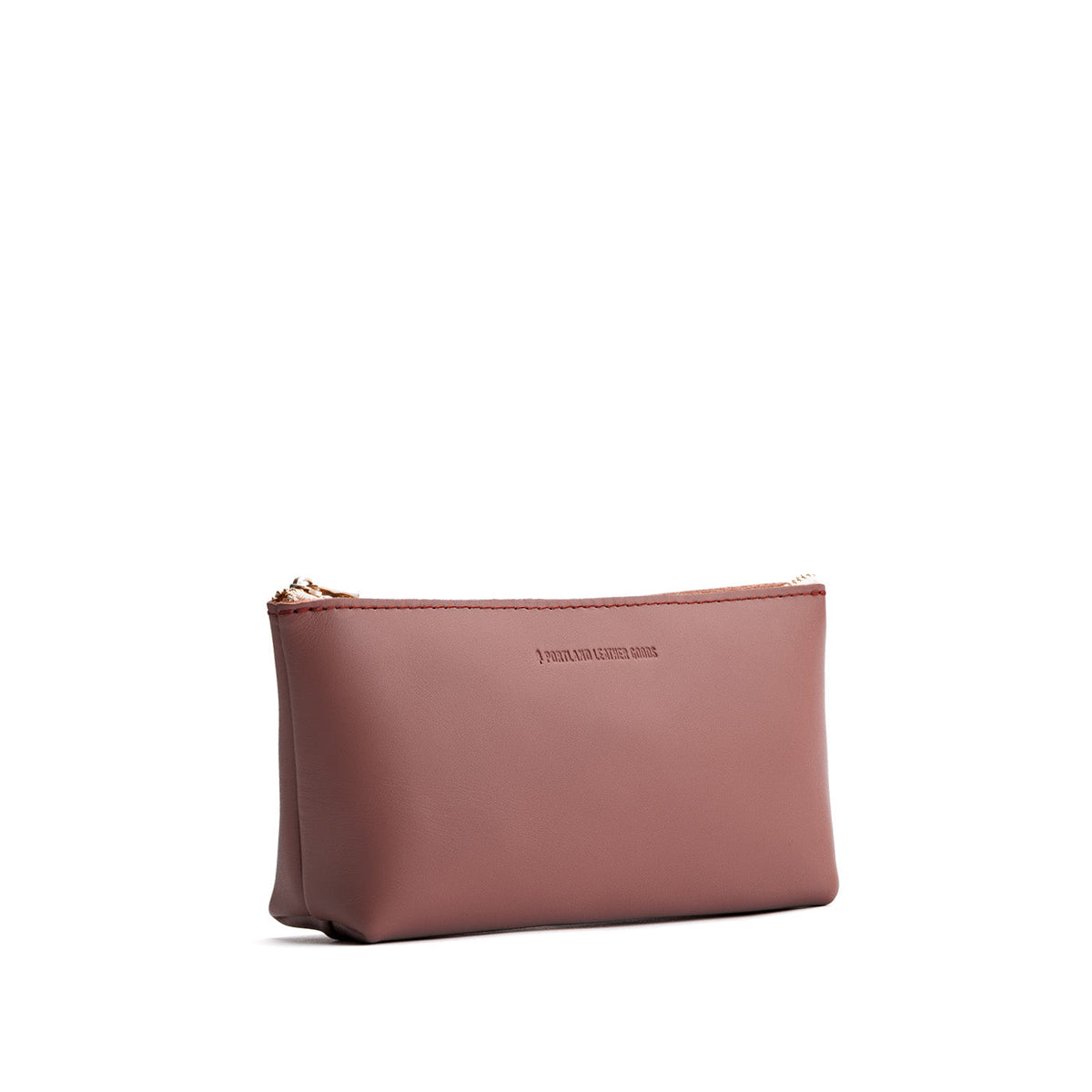 Sunkissed | Leather utility bag pouch with top zipper