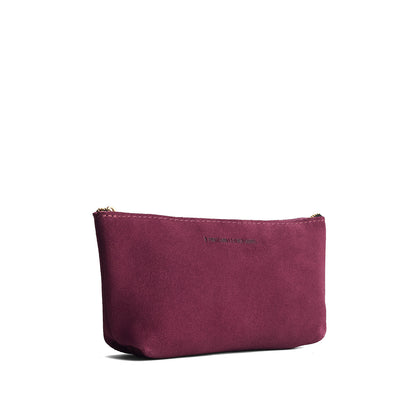 Superbloom | Leather utility bag pouch with top zipper