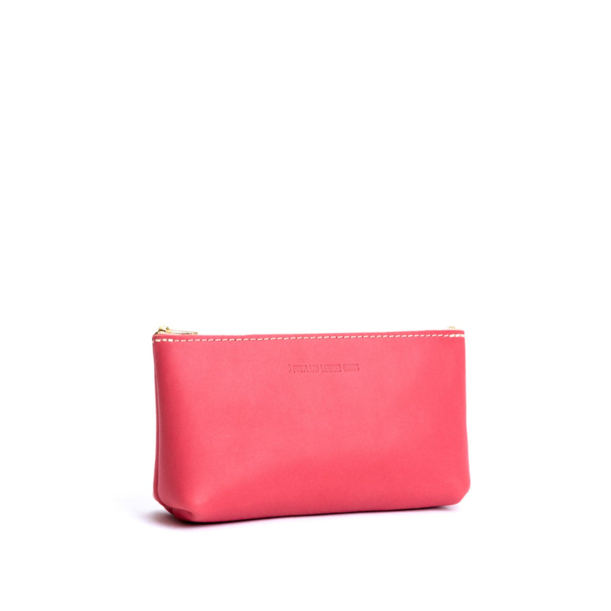 Tulip | Leather utility bag pouch with top zipper