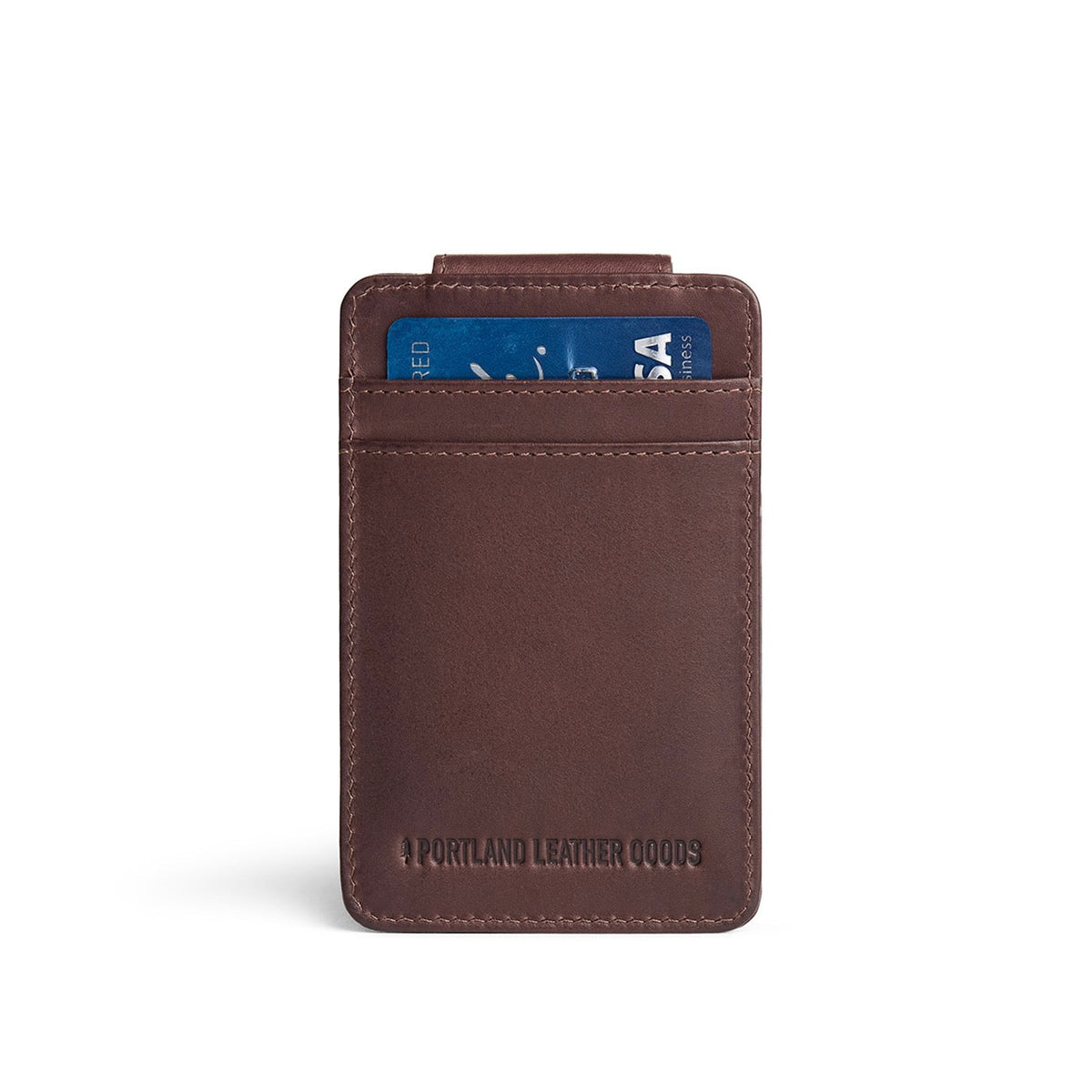 Trailstone | Card holder with a money clip on the back