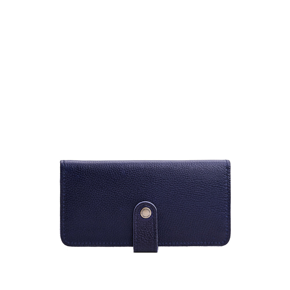 Cobalt | Leather wallet with snap closure