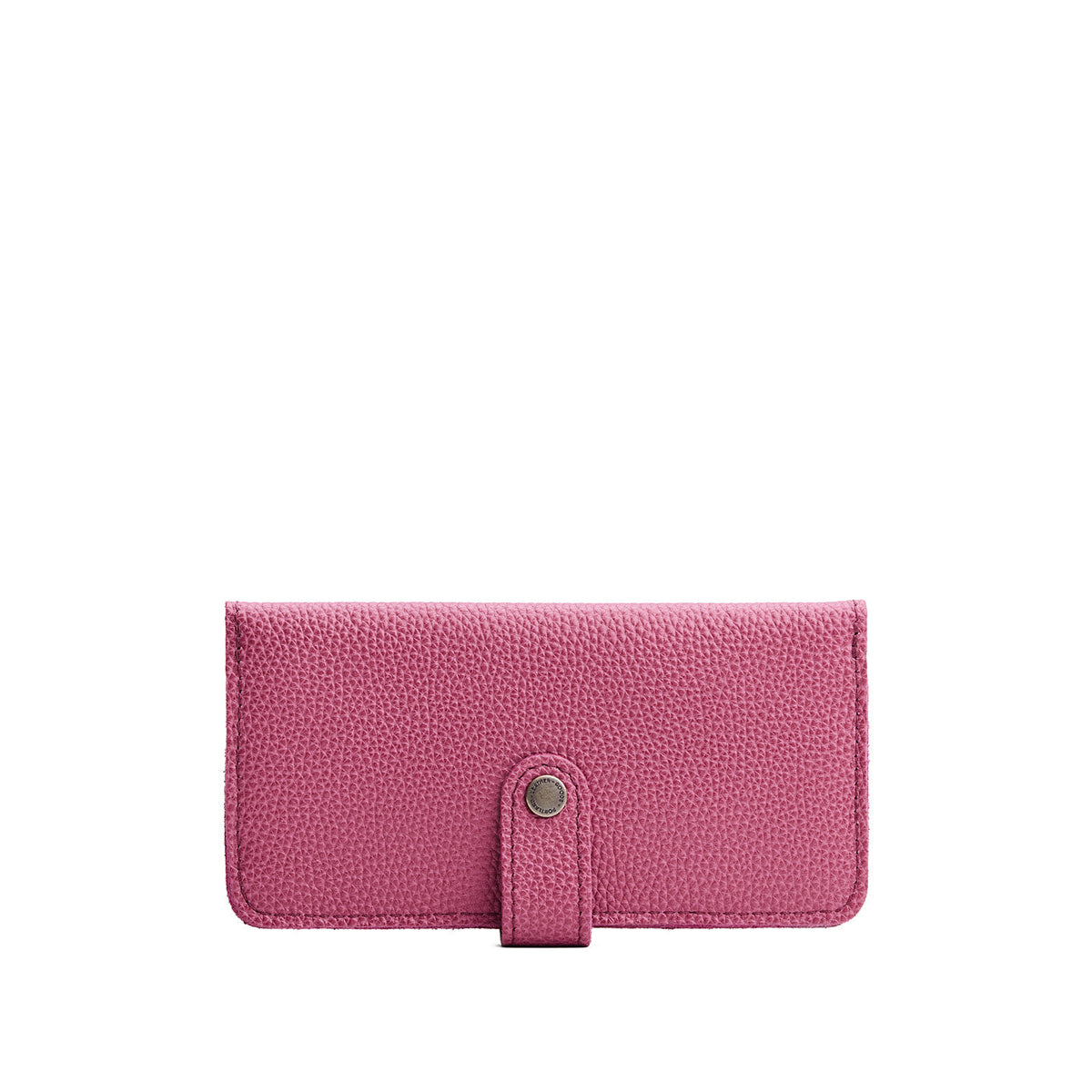 Wild Rose | Leather wallet with snap closure