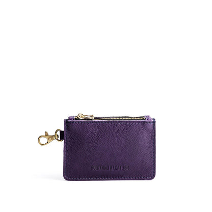 Empire | Leather double zip wallet with keychain clasp